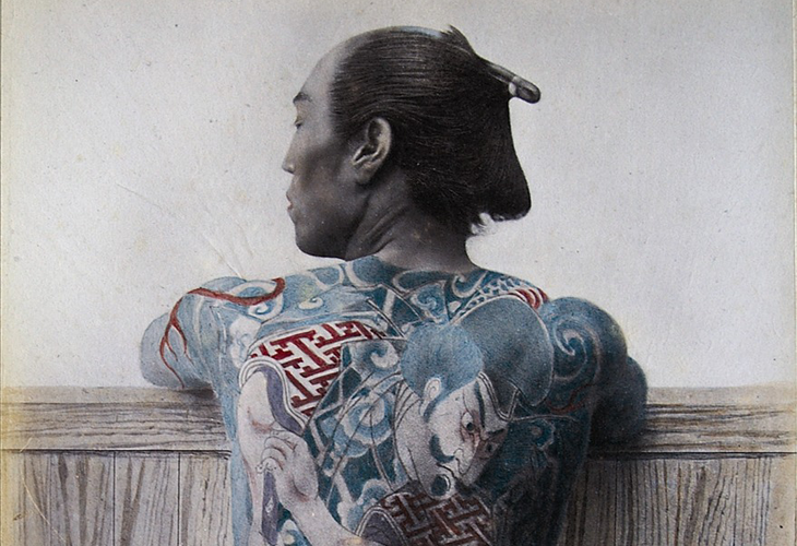 “Betto” (groom) (detail), n.d. Hand coloured photograph. Photograph attributed to Adolfo Farsari