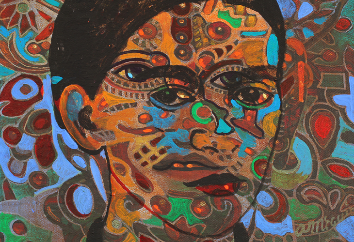 Alfredo Arreguin, Double (detail), 2013